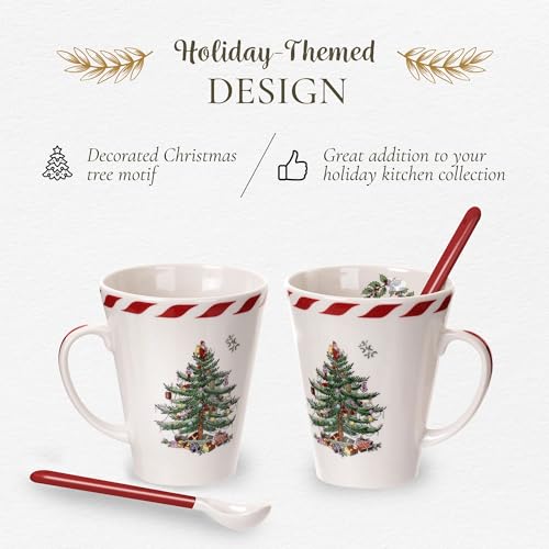 14oz Mug & Spoon Set (4-Piece) Earthenware K273081