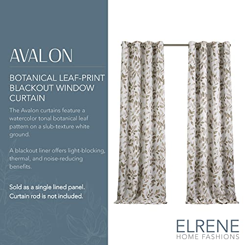 Blackout Linen Blend Window Curtain, 52 in x 84 in, Grey O52712