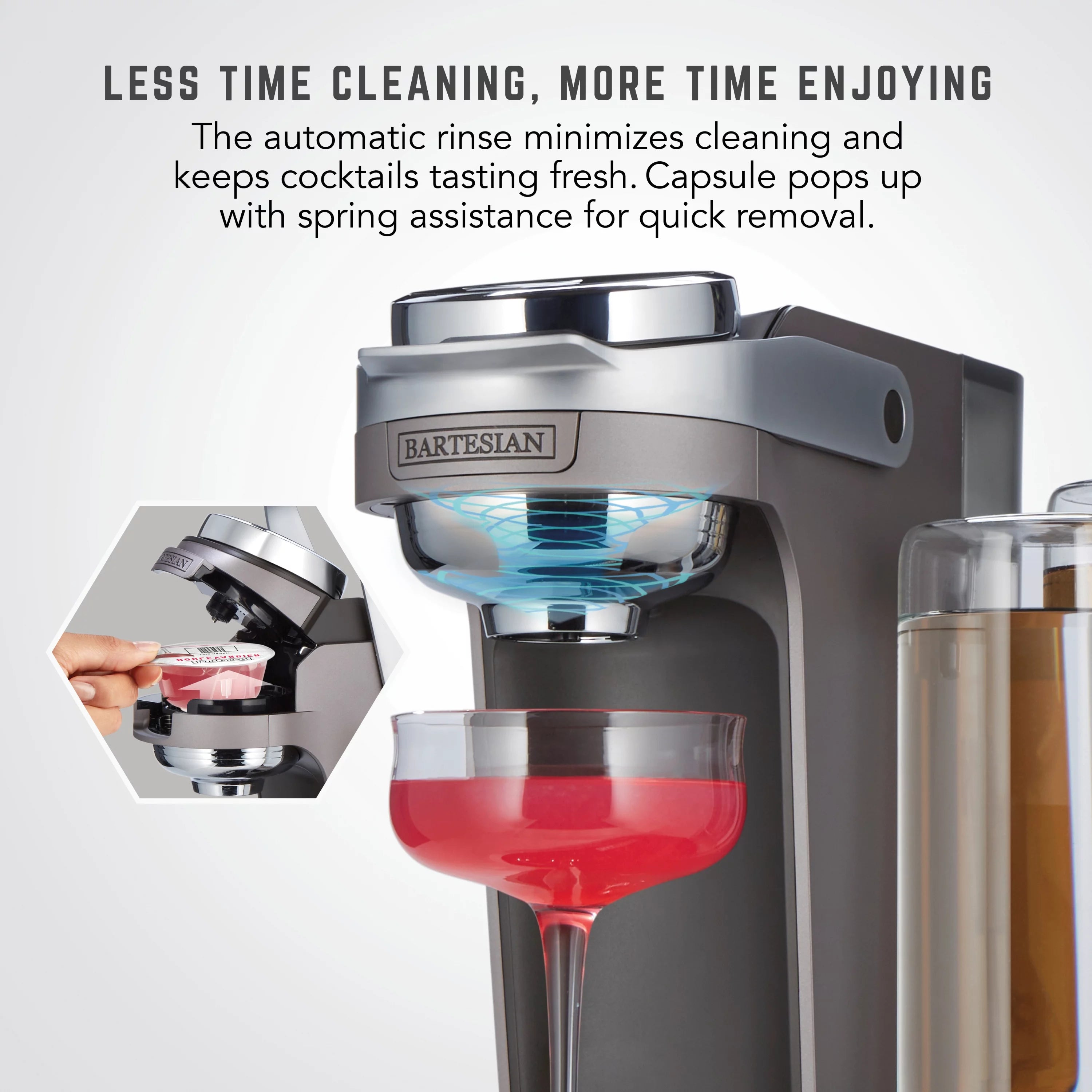 2 Glass Spirit Bottles Cocktail Machine X472