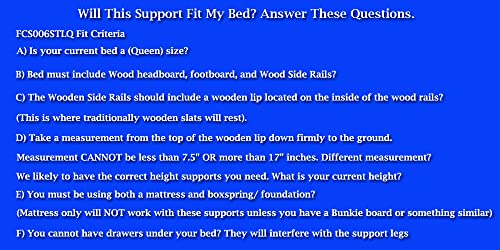 King Size Bed Slats with Non Slip Rubber Grippers G523