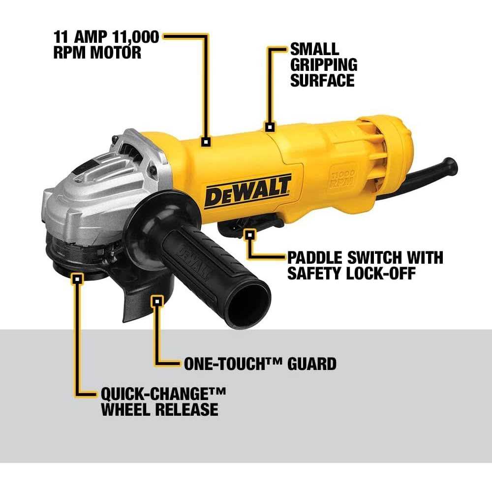 4-1/2-Inch Paddle Switch Angle Grinder V46761