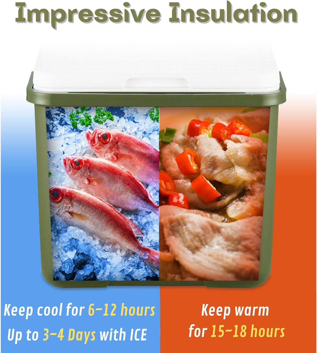 6 Quart Portable Hard Shell Insulated Cooler V828