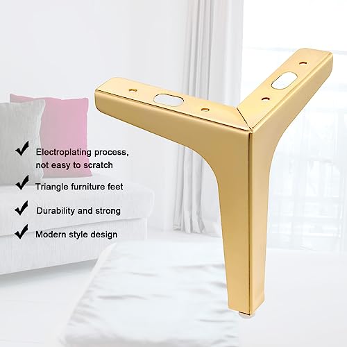 4 PCS Gold Metal Furniture Legs E635256