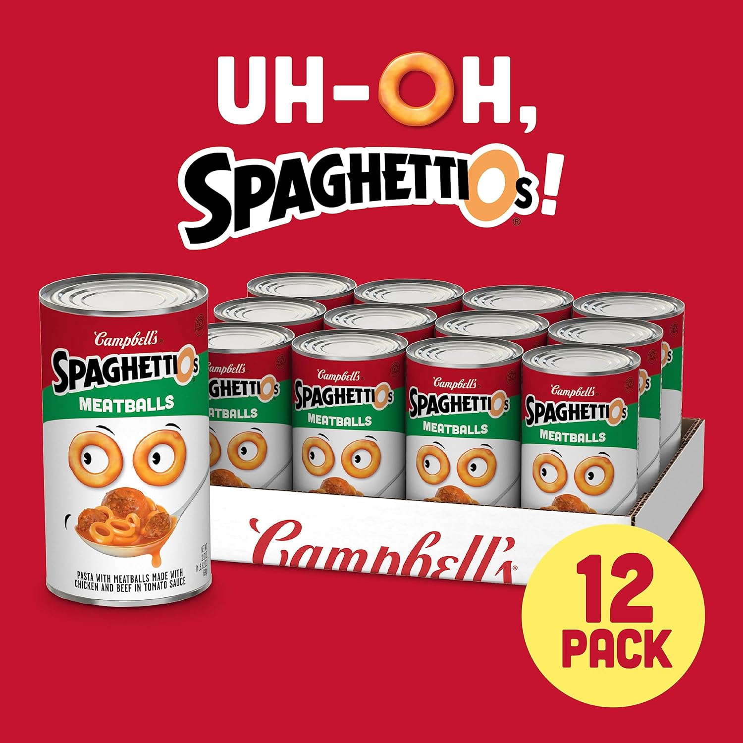 22.2 oz Canned Pasta with Meatballs (Pack of 12) G42117