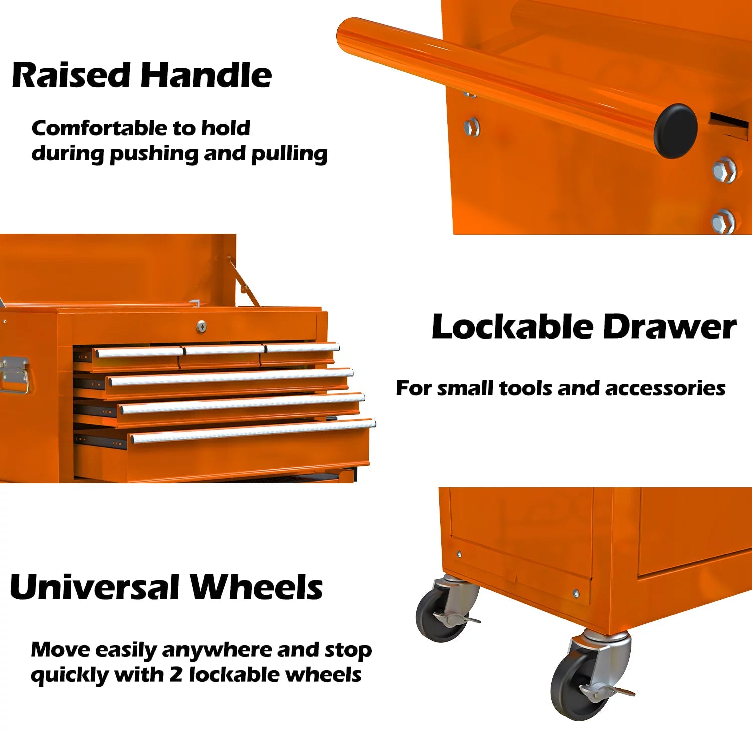 Blue 8-Drawer Rolling Tool Chest with Lock P53182