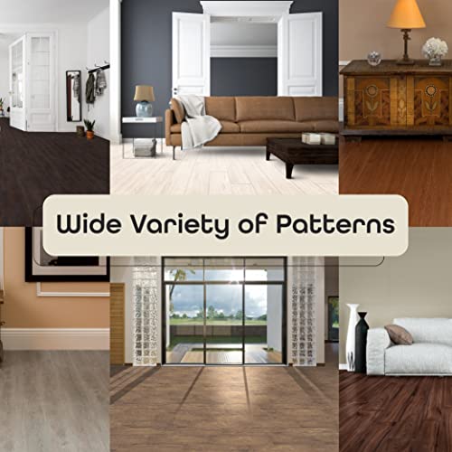 10-Pack (15 Square Feet) Self-Adhesive Wood Plank Floor Tile U942