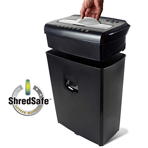 10-Sheet Micro-Cut Paper and Credit Card Shredder with 4-Gallon Pullout Wastebasket V6161