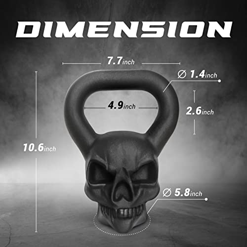 Cast Iron Kettlebell with Anti Slip Powder Coated Handle H9486
