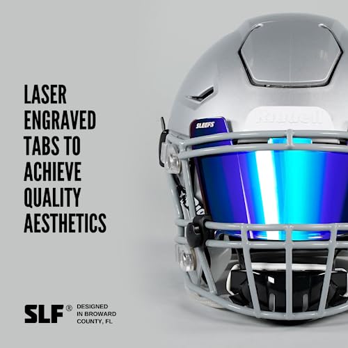 Tinted Football Visor with Clips and Microfiber Bag A14563