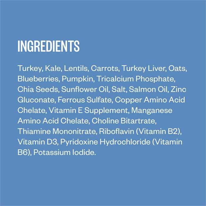 Turkey Dish with Blueberries Frozen Dog Food F78529