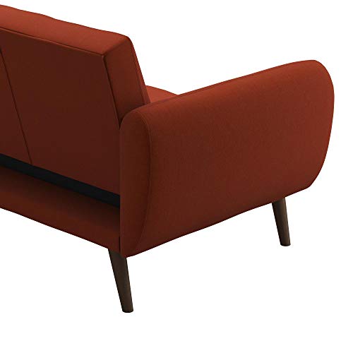 Light Grey Linen Sectional Futon Sofa M7539