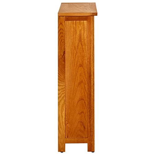 3-Tier Solid Oak Wood Bookcase X703