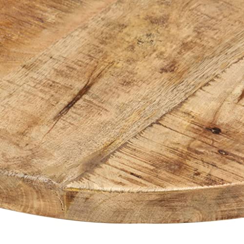 Solid Reclaimed Wood Round Table Top 15.7" J231930