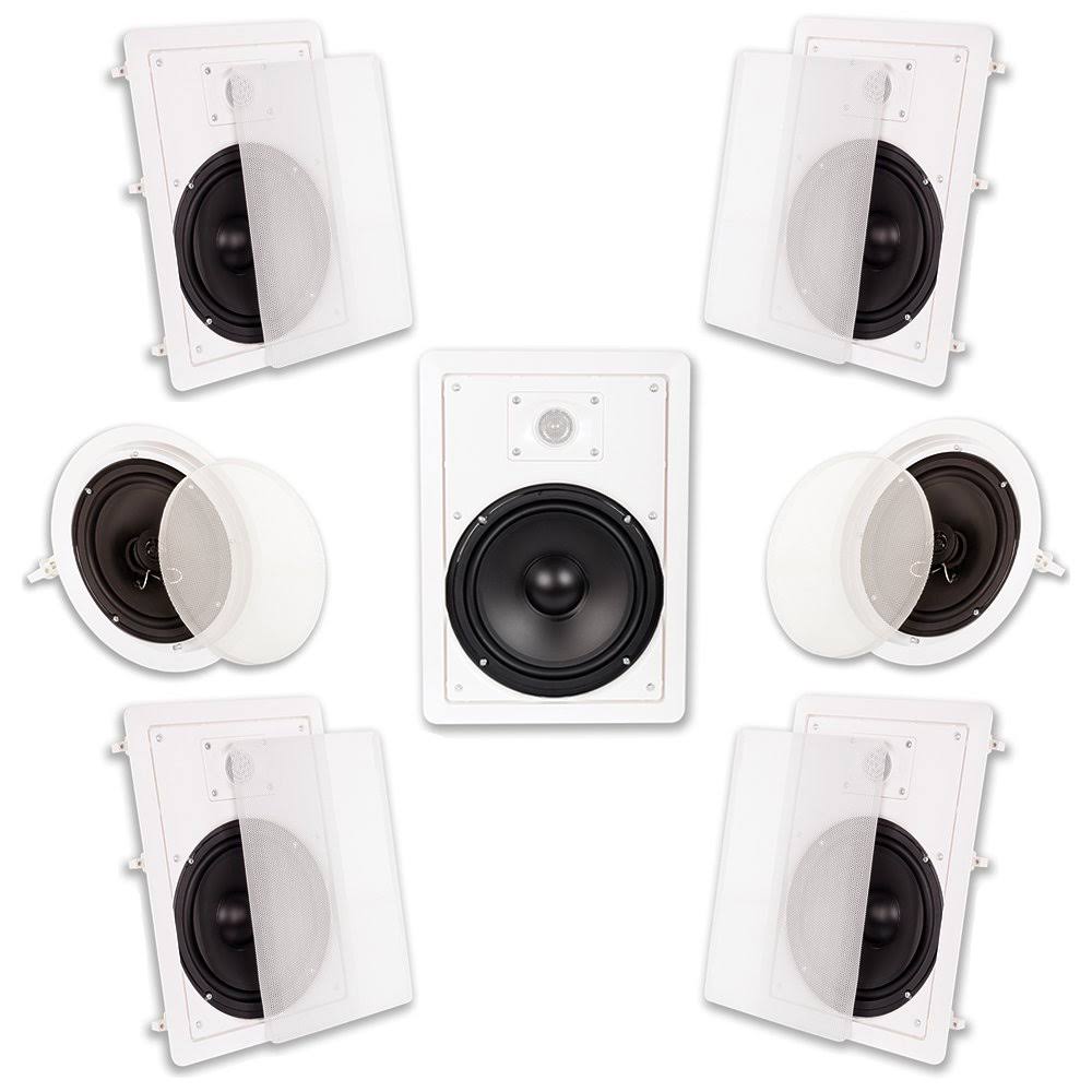 8x22 Home Theater Surround Sound 7 Speaker Set W2504