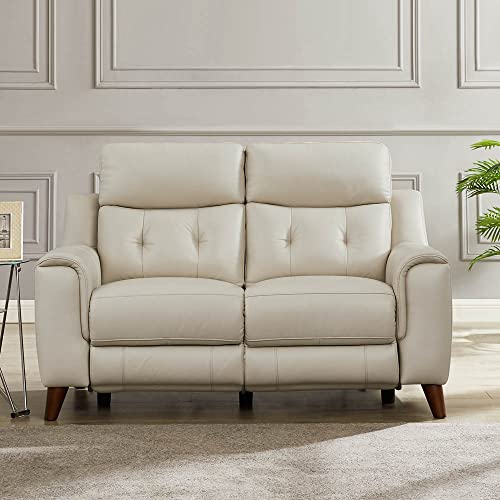 Vanilla Top Grain Leather Power Recline Sofa L804040