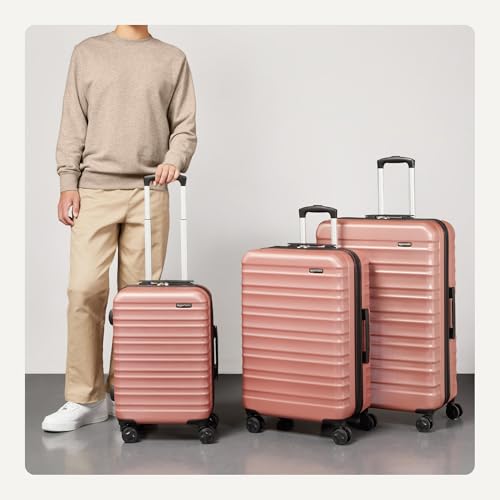 21" Hardside Carry-On Luggage, Hardshell Suitcase, Black N8902