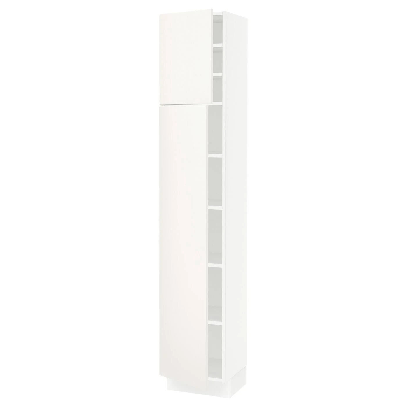 White High Cabinet with Shelves and 2 Doors Z238094