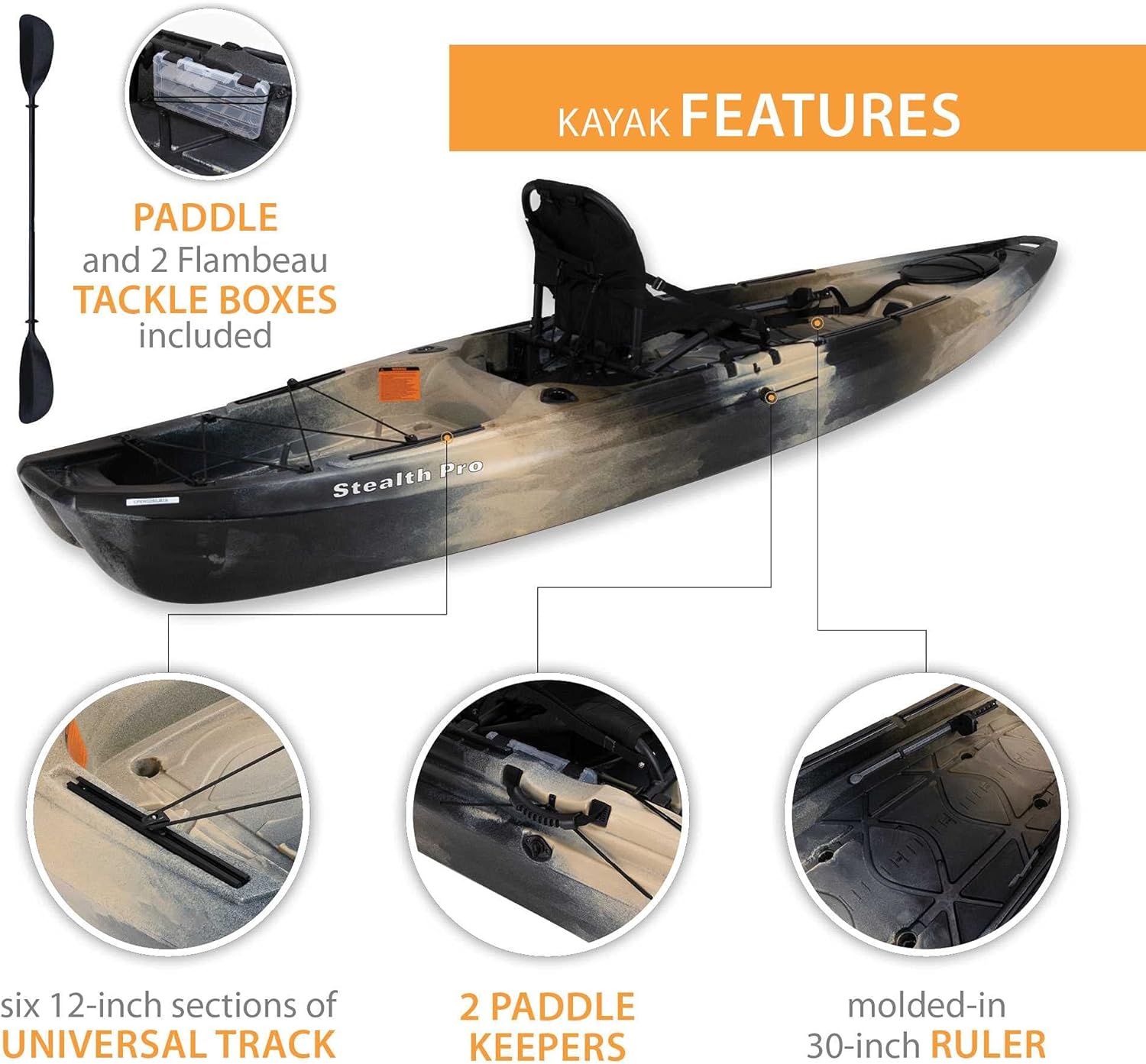 Stealth Pro Angler 118 Fishing Kayak K44129