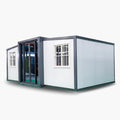 Prefabricated White Expandable Modern Prefab House with 1 Bathroom 1 Living Room and 2 Bedroom J72020
