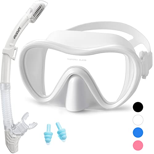 Anti-Fog Tempered Glass Snorkel Mask Set A6074
