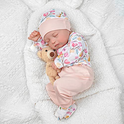 20-Inch Sleeping Soft Body Realistic Newborn Baby Doll V84360