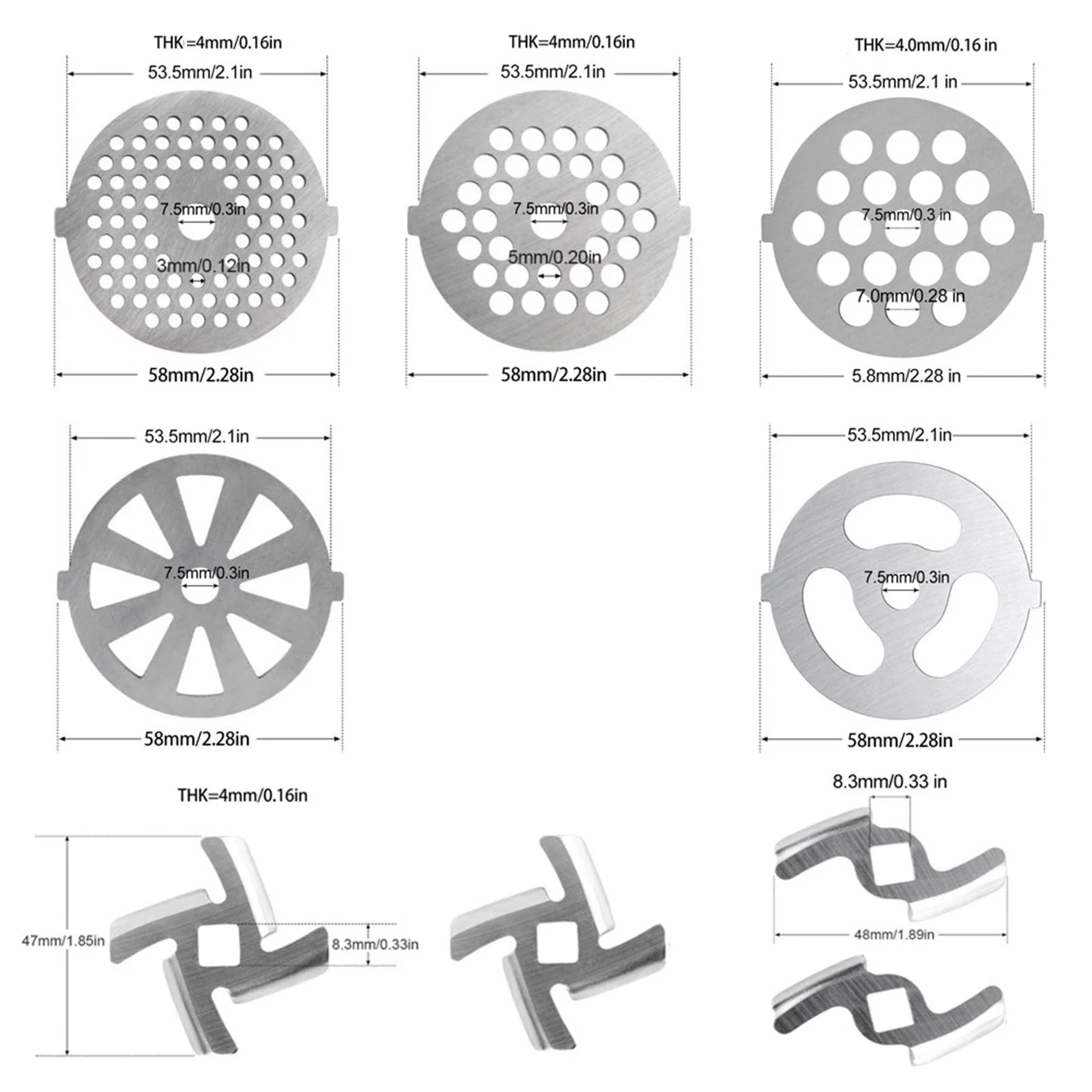 Stainless Steel Meat Grinder Attachment K192881