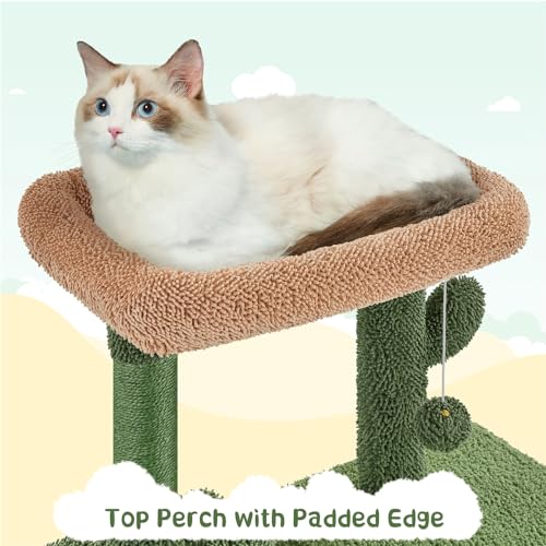 63" H Multi-Level Cat Tree with Sisal-Covered Scratching Posts & Condo & Hammock H844568