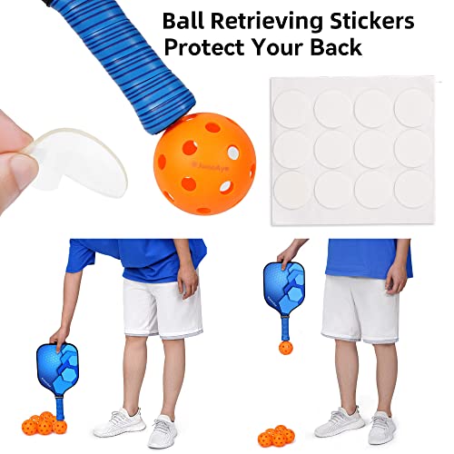 Set of 4 Pickleball Paddles with Balls and Bag B450