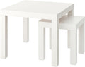Set of 2 White Nest of Tables T7838