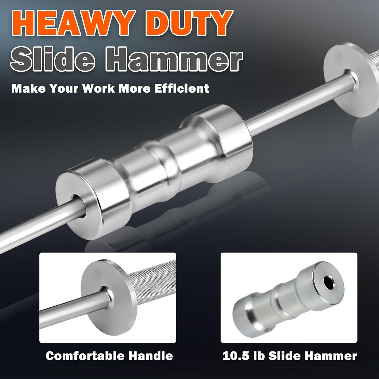 5/8"-18 Slide Hammer CV Axle Puller Removal Tool Set with Adapter Z1570