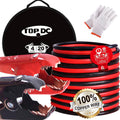 100% Copper Jumper Cables 4 Gauge 20 Feet Heavy Duty Booster Cables with Carry Bag and Safety Gloves O7176