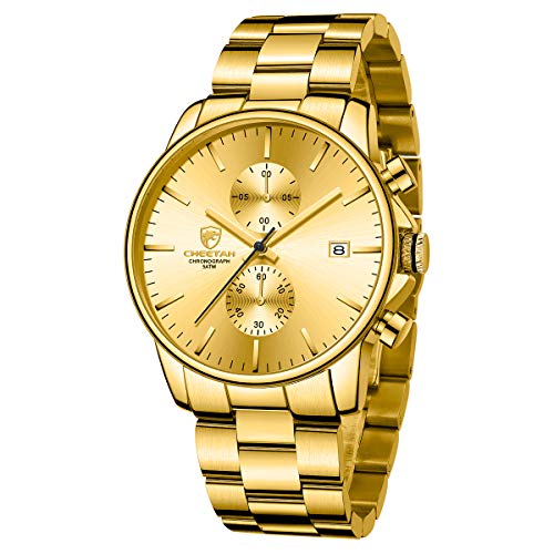 Stainless Steel Waterproof Chronograph Quartz Watch for Men X52057