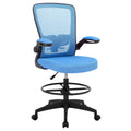 Adjustable Height Drafting Chair with Lumbar Support Footrest B26538