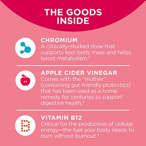 Apple Cider Vinegar Vitamin B12 Chromium Chewable Supplement - 30 Count V136
