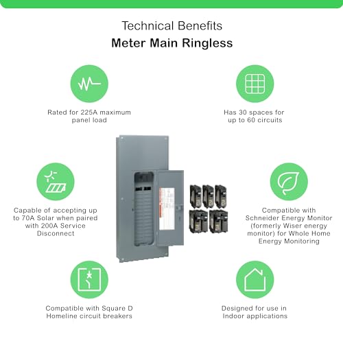 200 Amp 30-Space 60-Circuit Indoor Main Breaker Load Center D4829
