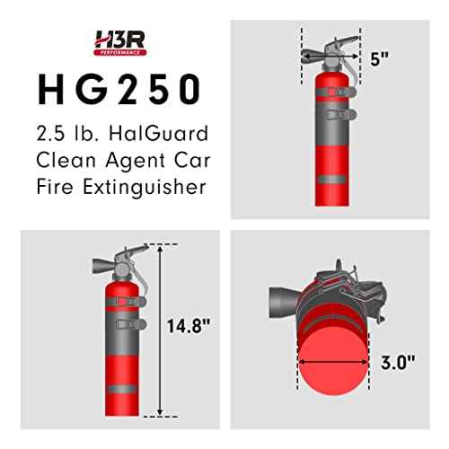 2.5 lb Black Car Fire Extinguisher Q480