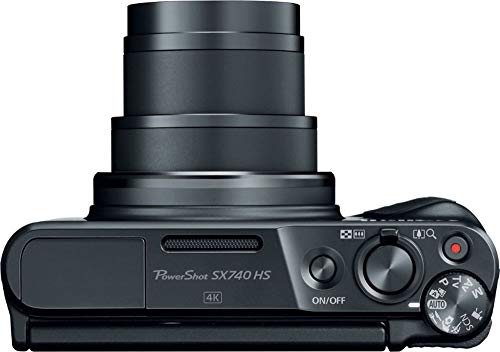 Black PowerShot SX740 Camera with 40x Optical Zoom and 20.3 Megapixel CMOS Sensor F385