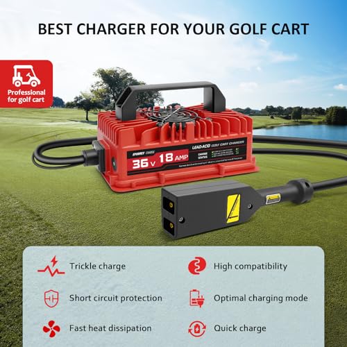 36 Volt 18 AMP Golf Cart Battery Charger with D Style Plug L894650