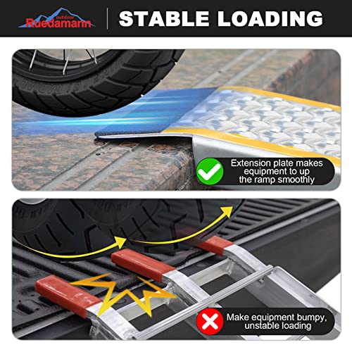 78.7" L × 8.5" W 600 lbs Capacity Foldable Aluminum Loading Ramp T287518
