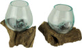 Set of 2 Decorative Bowl Vase Planter O57020