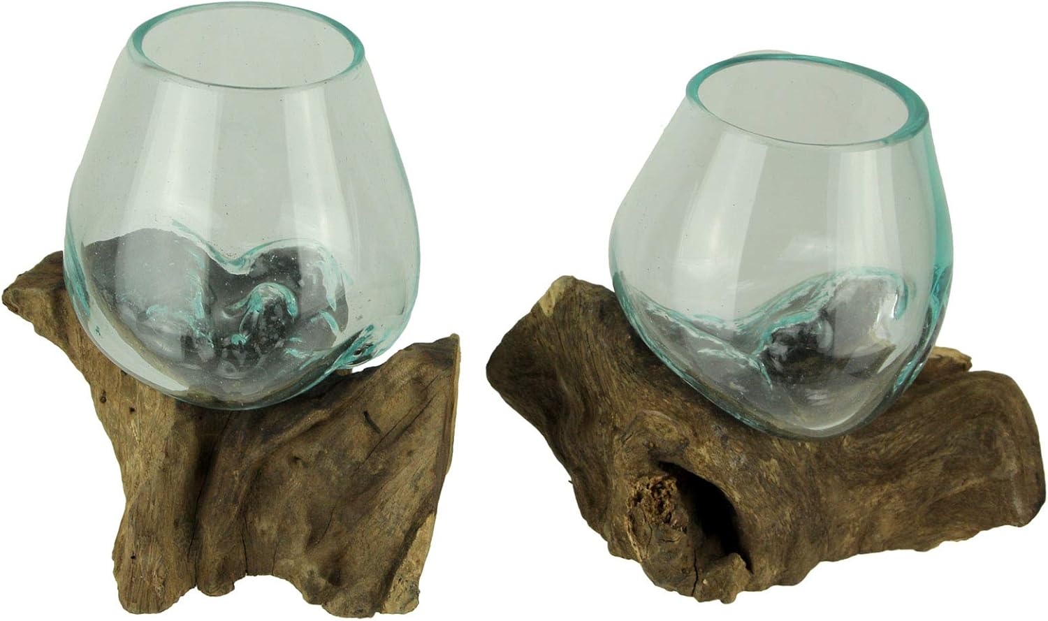 Set of 2 Decorative Bowl Vase Planter O57020