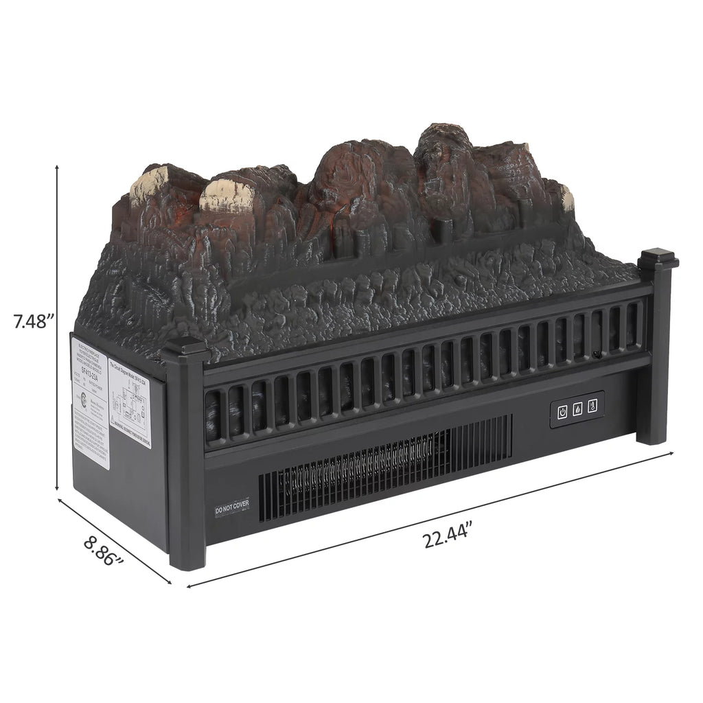 23IN Electric Fireplace Heater with Remote Control H633