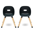 Set of 2 Wooden and Plastic Kids Chair T41618