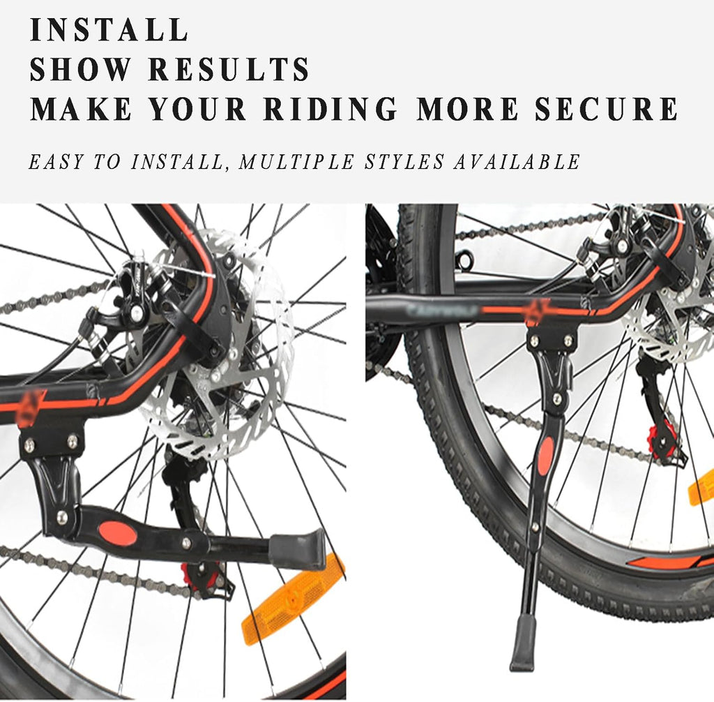 Adjustable Bike Kickstand for 22''-27.5'' Inch High Carbon Steel Bikes S610179