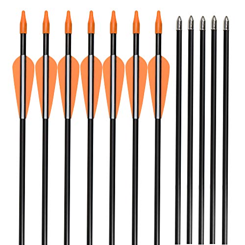 Fiberglass Arrows 30 Inch Target Shooting Safetyglass Recurve Bows A539