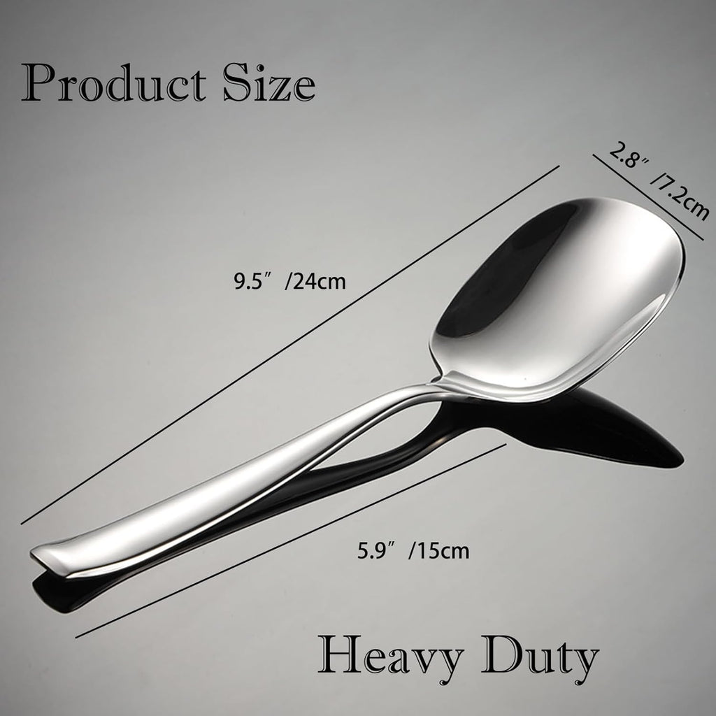 9.5 Inch 316L Stainless Steel Serving Spoon Q17892