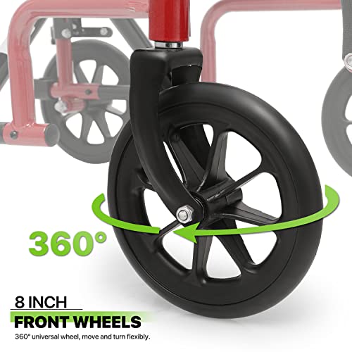 16 inch Wide Seat Foldable Lightweight Wheelchair L824067