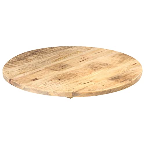 Solid Reclaimed Wood Round Table Top 15.7" J231930