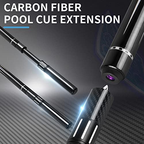 58 Inch Pool Cue Stick Set with Black Pool Cue Case O368107