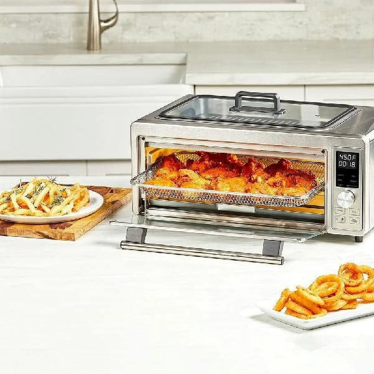 6-In-1 Countertop Convection Toaster Oven with Stainless Steel O8165